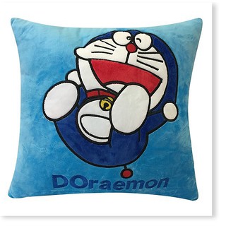 Bộ Gối Tựa Lưng Thêu Hoạt Hình - Doremon - Trang trí góc làm việc thêm sinh động.