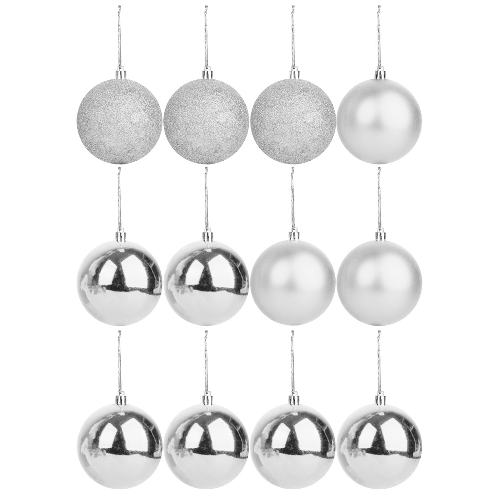 Trái Châu 4 / 6 / 8cm Trang Trí Cây Thông Giáng Sinh