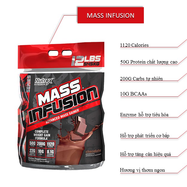 Mass Infusion 12Lbs - hàng chính hãng