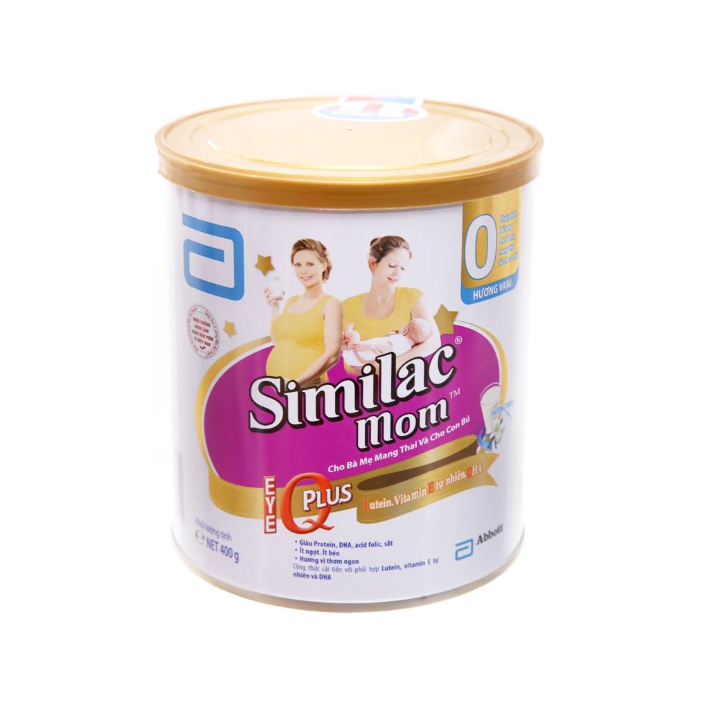 [ Giảm Sốc ] Sữa bột Abbott Similac Mom Eye-Q Plus ít béo lon 400g