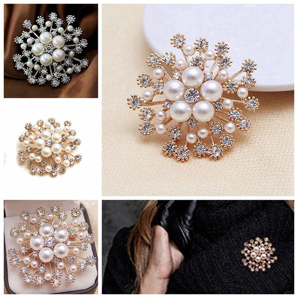 Ghim Cài Áo Hình Hoa Đính Ngọc Trai Dành Cho Tiệc Cưới