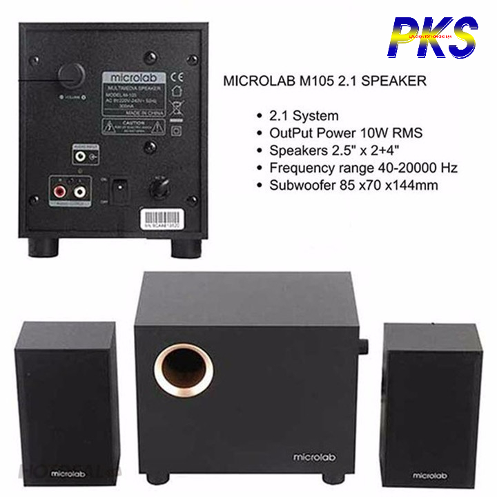 Loa Máy Tính Microlab M105 2.1 - Hàng chính hãng