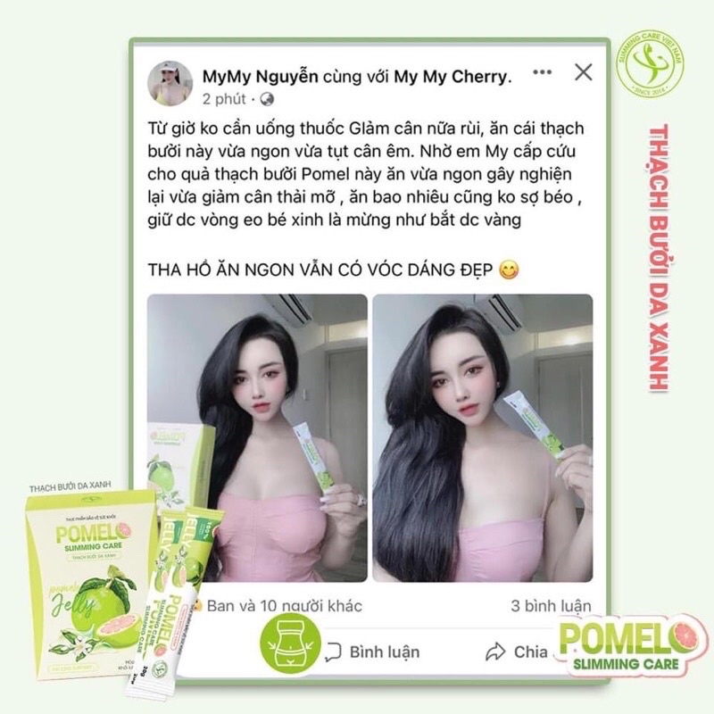 [CHÍNH HÃNG] 2 GÓI THẠCH BƯỞI DA XANH POLMEL SLIMMING CARE | BigBuy360 - bigbuy360.vn