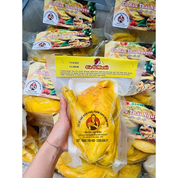 Gà ủ muối cô Hậu Đặc sản Thái Nguyên - nửa con - giao trong HCM