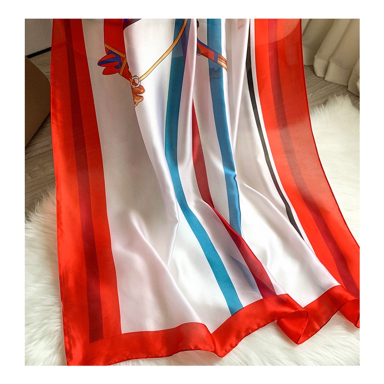 KL056 Khăn choàng cổ lụa dáng dài