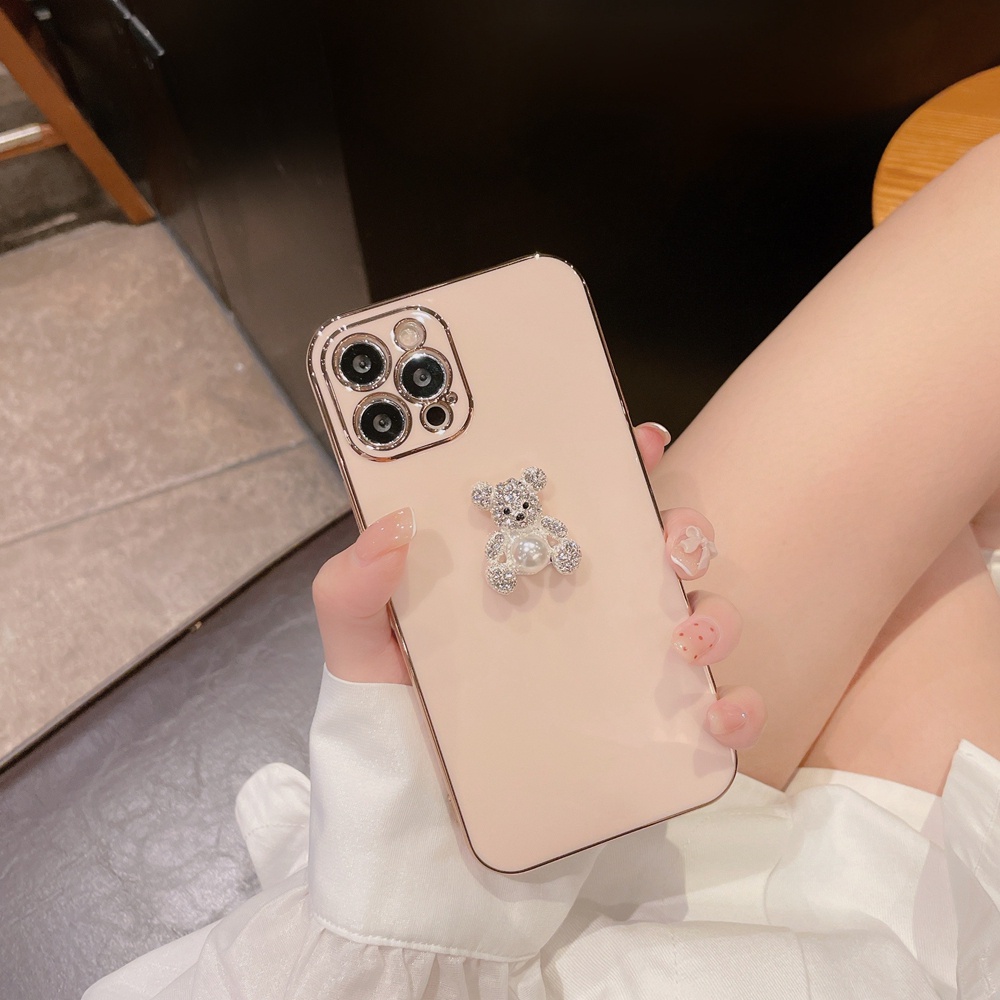Ốp Điện Thoại Hình Gấu Đơn Giản Cho iPhone 13 11 12 X XR XS max 12promax 13promax 11promax 13 pro 8plus