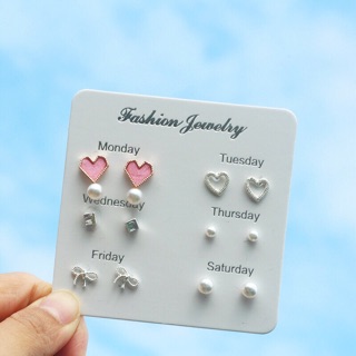 Set bông tai 6 đôi