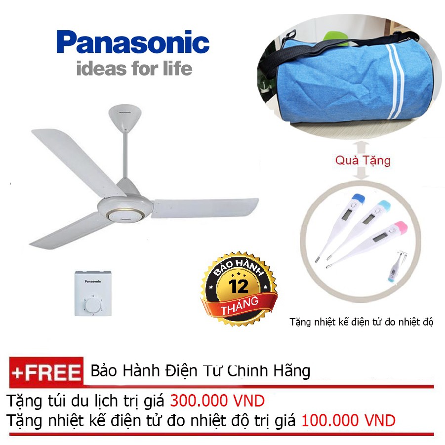 Quạt trần 3 cánh Panasonic F-60MZ2 + Quà tặng áo mưa