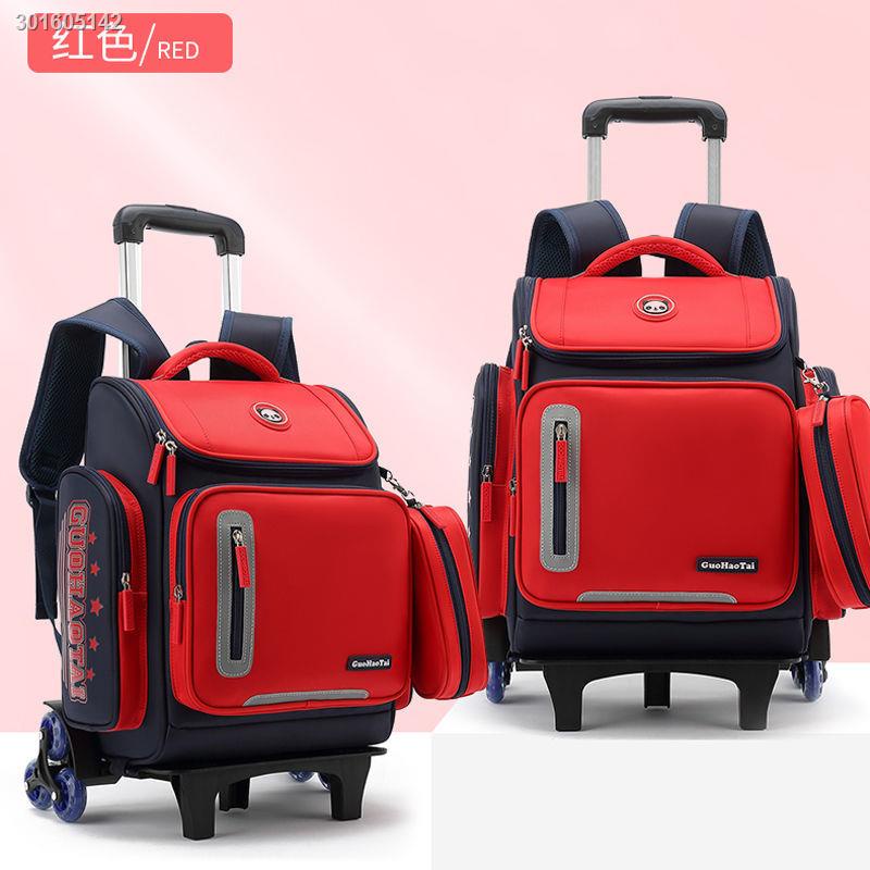 Ba lô kéo siêu nhẹ không thấm nước sức chứa lớn cho bé đi học