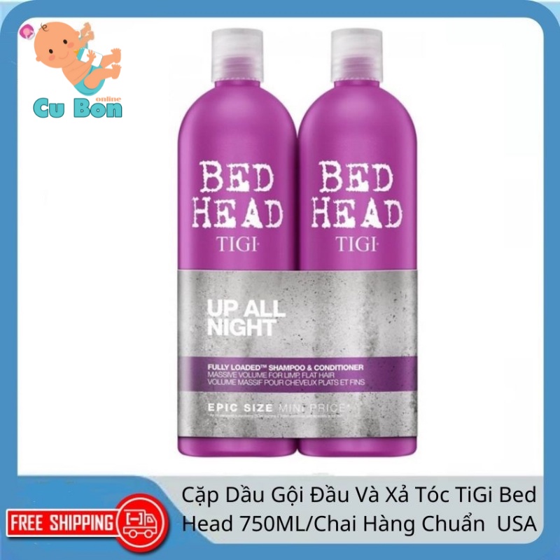 DẦU GỘI XẢ TiGi Bed Head 750ML Chính Hãng USA giúp Tóc Suôn Mượt Tiết Kiệm với lựa chọn tóc hư tổn tóc dầu bết tóc rụng