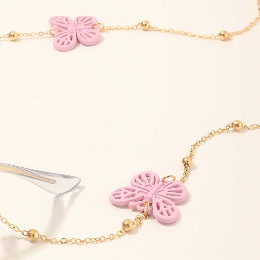 Dây Đeo Mắt Kính Chống Thất Lạc Hình Bướm Dành Cho Nữ|Dây Chuyền Chuỗi Hạt Thời Trang