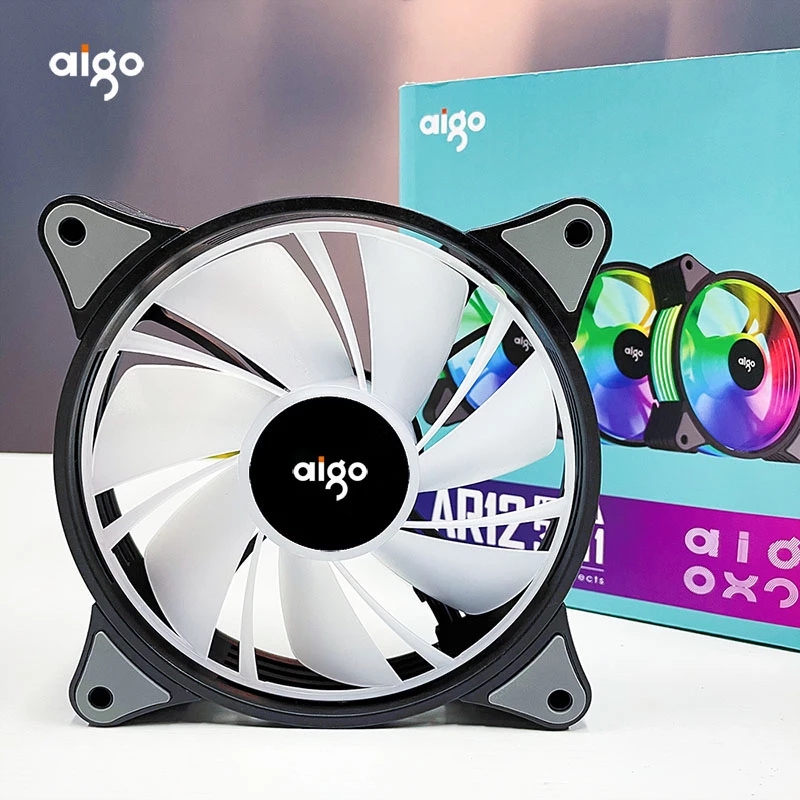 AURA INTEL AMD Quạt Làm Mát Chơi Game Aigo Ar12 Rgb 120mm
