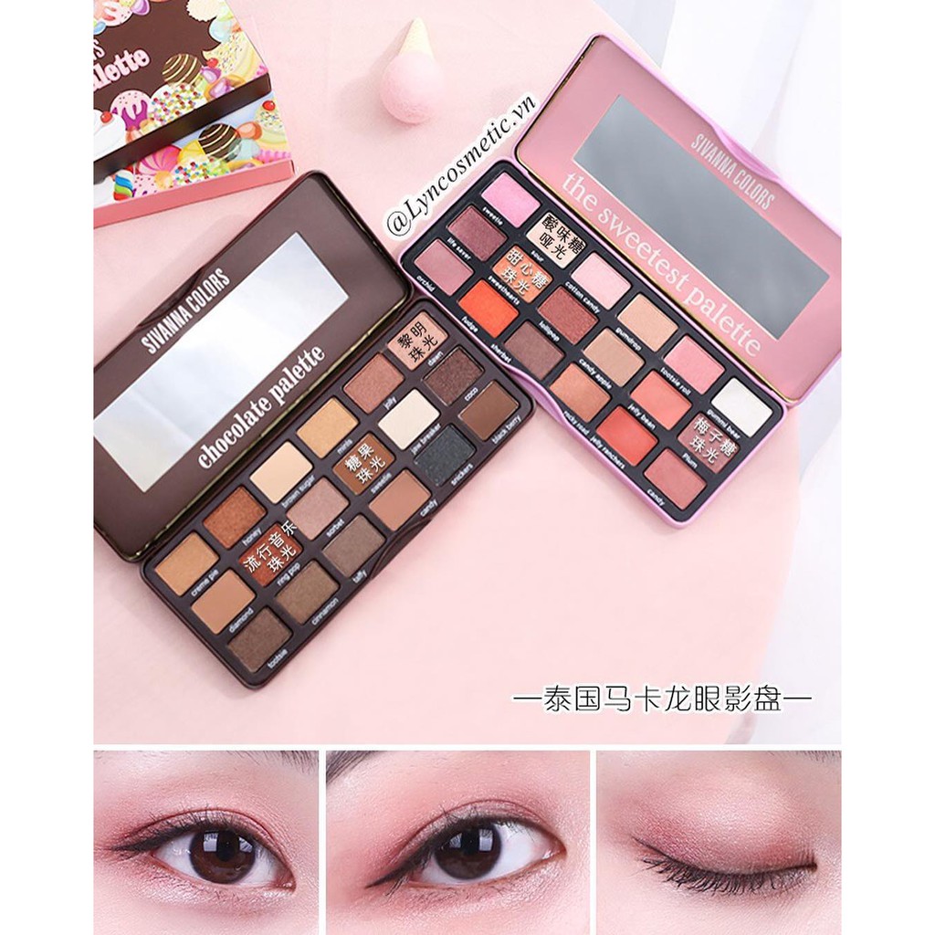 Bảng Phấn Mắt Sivanna The Sweet Chocolate Eyeshadow Palette