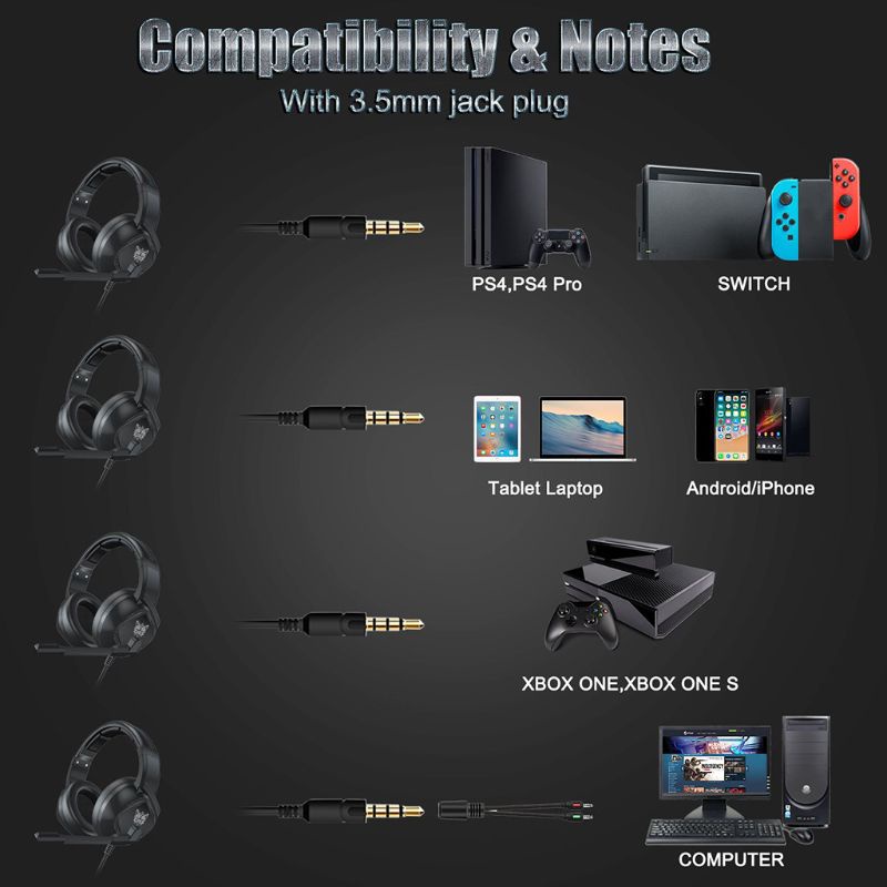 Tai Nghe Chụp Tai zzz Có Dây Kèm Micro Và Đèn LED RGB Chuyên Dụng Cho Game Thủ
