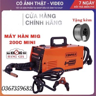 Máy hàn chuyên mig kenmax 200c mini, máy hàn mig không dùng khí