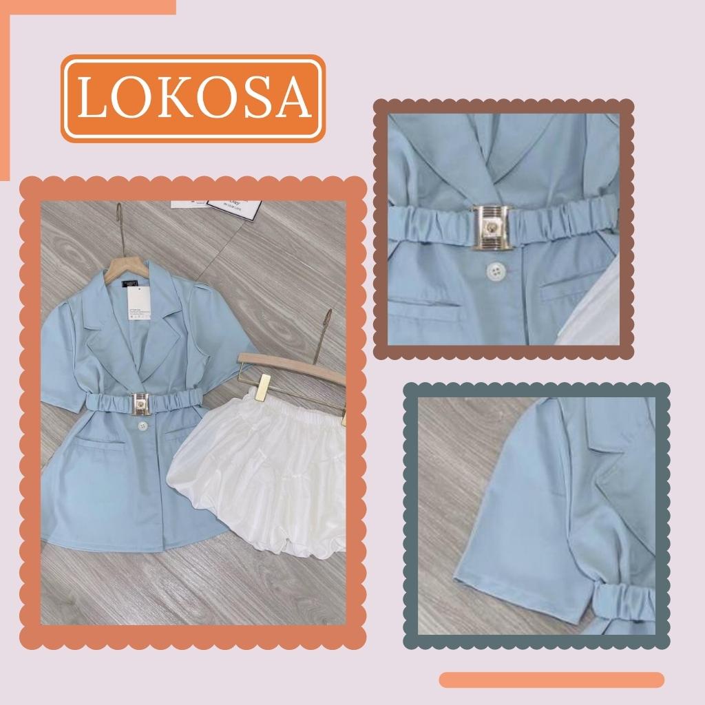 Set Vest Nữ Chân Váy LOKOSA Đầm Vest Công Sở Blazer Hàn Quốc Đẹp, Thiết kế Công Sở, Đi Dự Tiệc Cưới AOE024