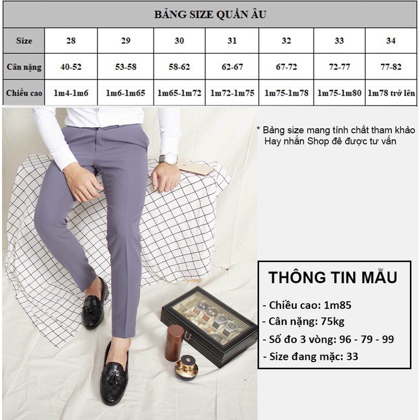 [Mã LTBAUAB13 giảm 7% đơn 99K] Quần Âu Nam Azila Vải Chéo Co Giãn Ống Côn Phong Cách Trẻ Trung