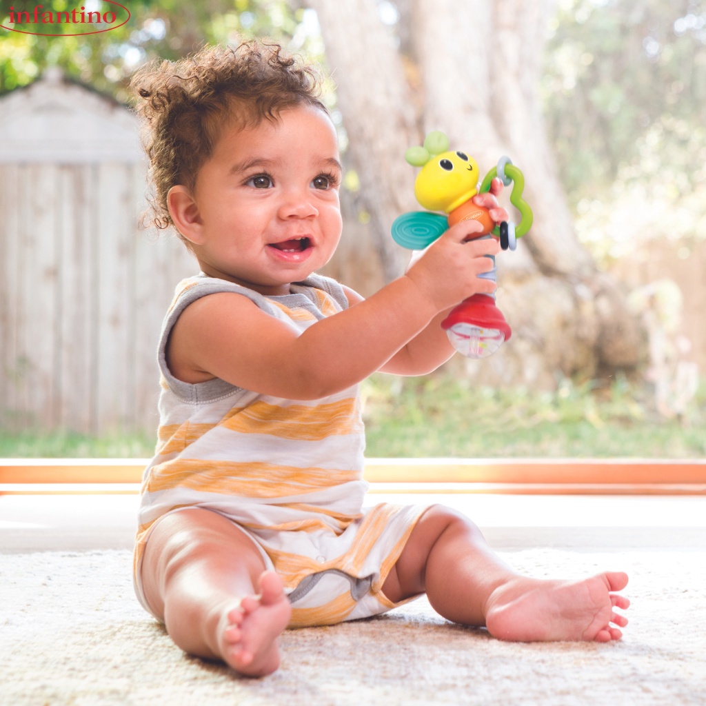 Gặm Nướu Hình Động Vật INFANTINO Safari Teething Pals Dành Cho Bé Đồ Chơi An Toàn