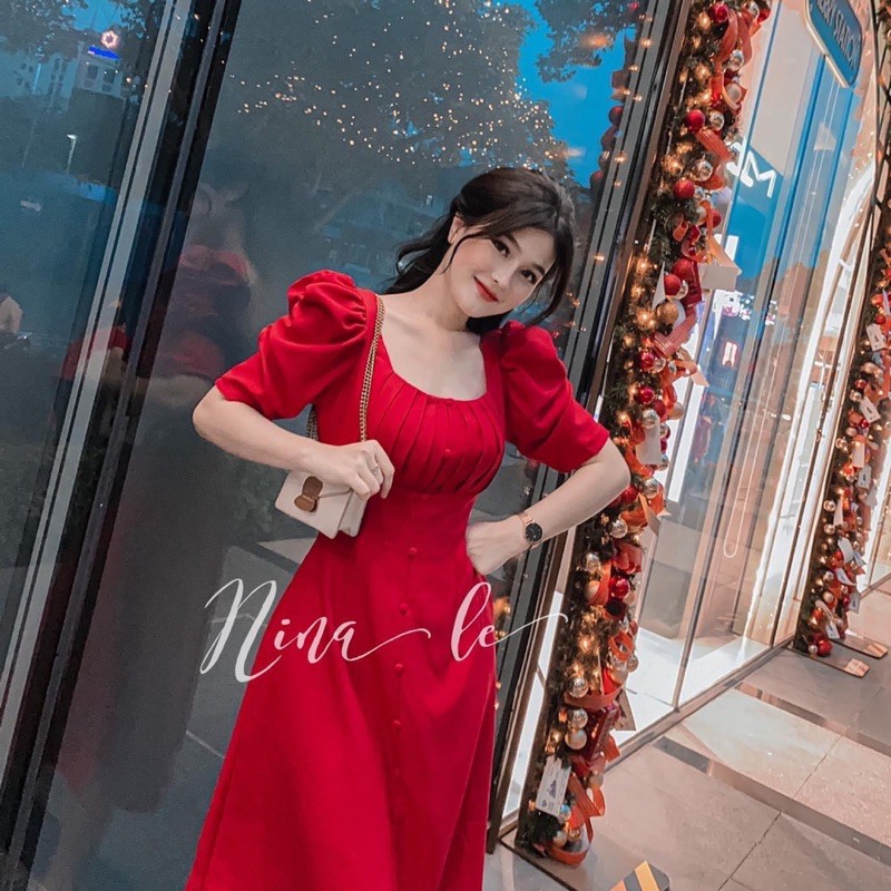 Đầm xếp ngực tay phòng bigsize 60=>90kg | BigBuy360 - bigbuy360.vn