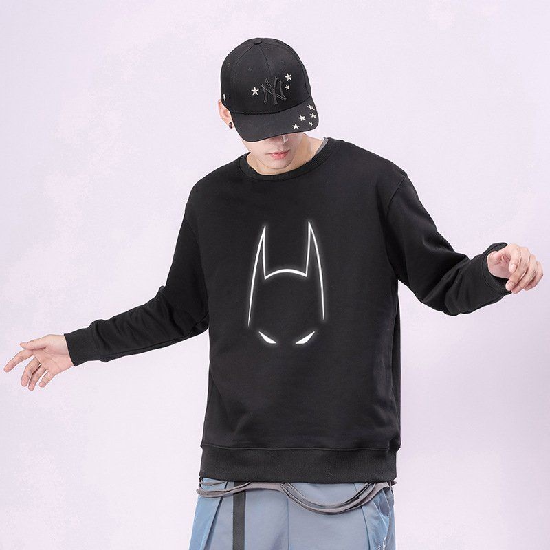 Áo Sweater áo khoác nam nữ chất liệu nỉ in hình BatMan phản quang cao cấp nhiều màu freesize
