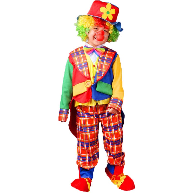 Bộ Đồ Hóa Trang Chú Hề Kẻ Sọc Ca Rô Hóa Trang Halloween Cha Và Con Trai