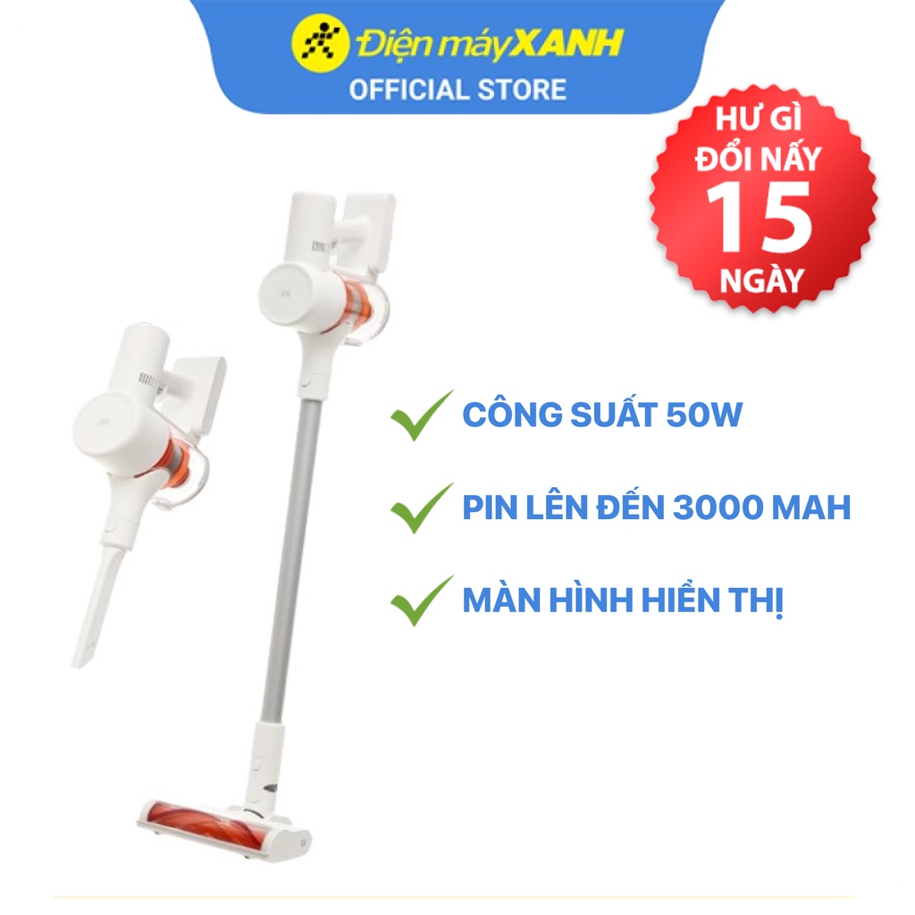 Máy hút bụi cầm tay Xiaomi Vacuum Cleaner G10 công suất hút 150AW có đầu hút cho xe hơi - Chính hãng BH 12 tháng