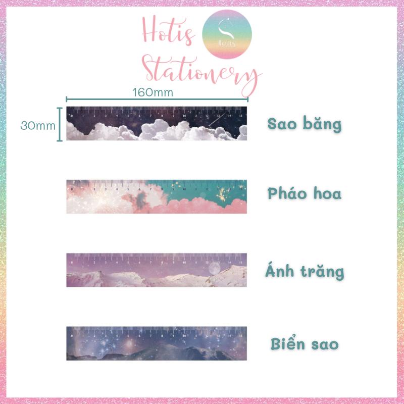 [HOTIS] Thước acrylic NOTE FOR 15cm in họa tiết
