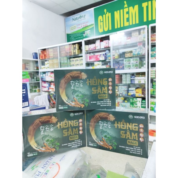 🥰Hồng sâm NAGA (hộp 60 viên)- chính hãng NAGA.