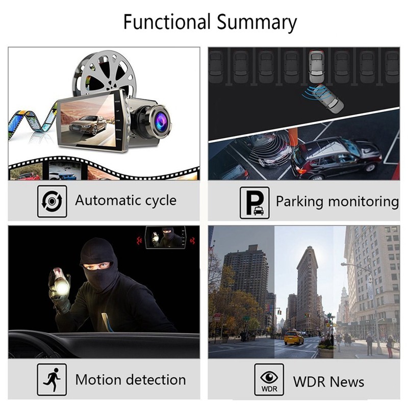 Máy quay hành trình 3 Inch góc 170 có camera hậu | BigBuy360 - bigbuy360.vn