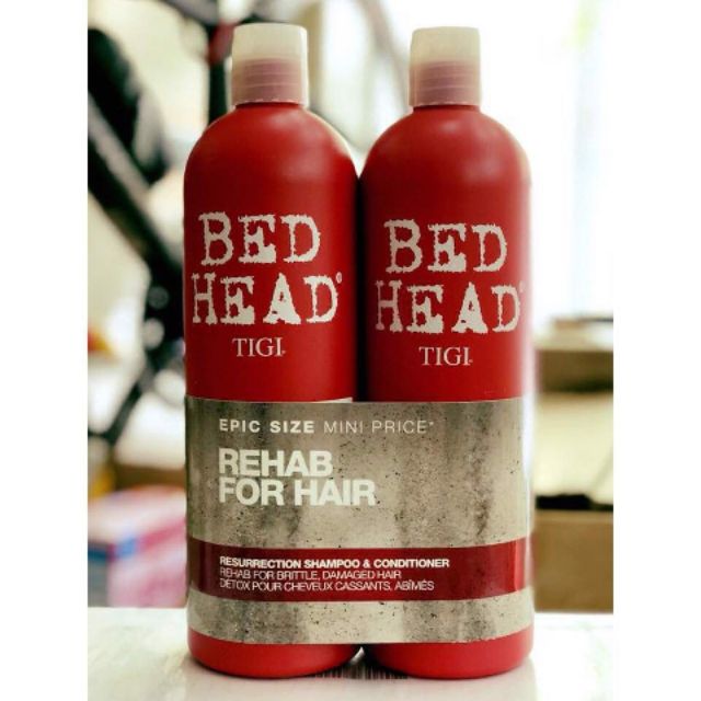 Cặp Dầu Gội Đầu (TIGI_BEDHEAD) Đỏ Phục Hồi Tóc Hư Tổn Cấp độ 3 (750ml) | BigBuy360 - bigbuy360.vn