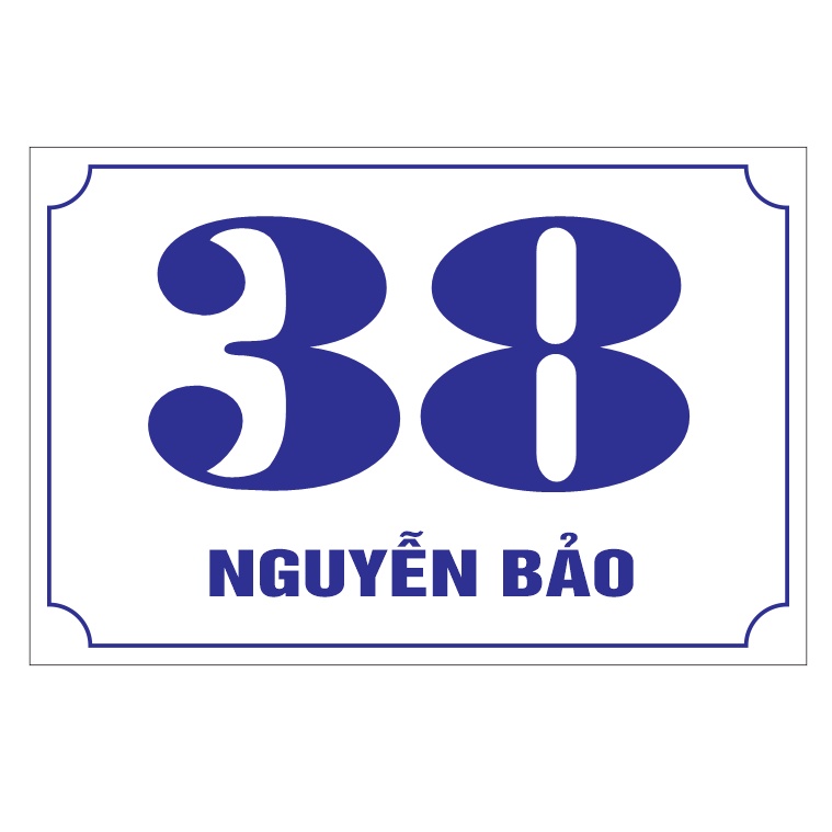 Bảng số nhà - biển số nhà, bảng công ty bằng mica nhiều kích thước