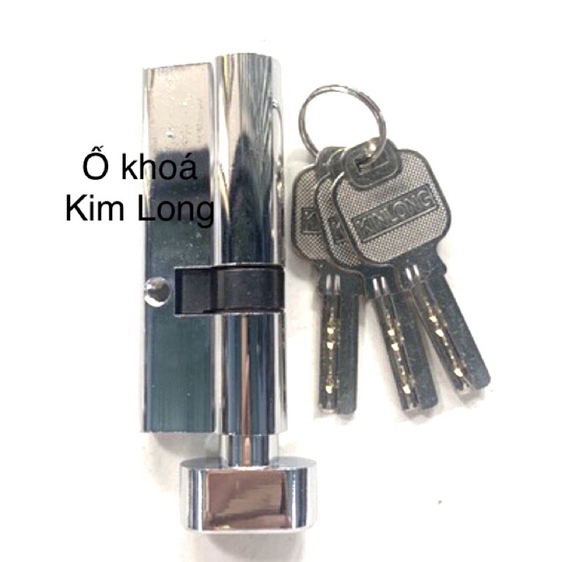 Ruột khoá KinLong rộng 32mm dài 80mm 1 đầu vặn 1 đầu chìa