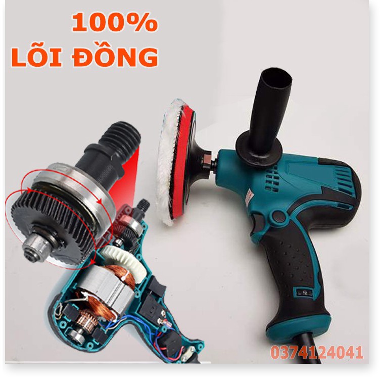 Máy đánh bóng ô tô MAKITA GV6010 6 cấp độ - Máy đánh bóng ô tô, xe máy Mini - Dụng cụ chà nhám - HÀNG XỊN GIÁ SỐC