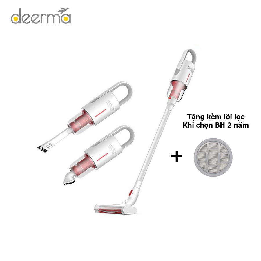 Máy Hút Bụi Không Dây DEERMA DEM-VC21/VC20 Plus Bản Quốc Tế (Công suất 150W, Pin 2200mAh, 2 Chế Độ Hút)