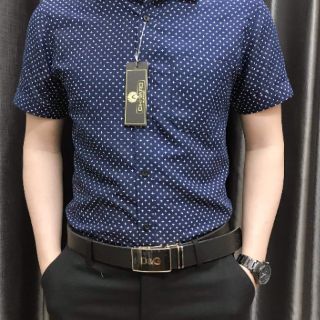 Sơ mi nam cực chất chấm bi nhỏ