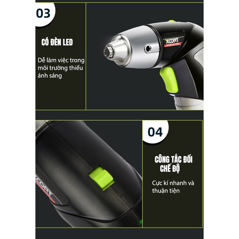 Máy Bắn Vít Máy Vặn Vít XCORT 4.8V XD01-4.9