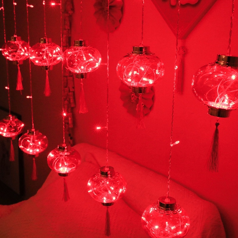 Đèn lồng đỏ trang trí Tết. Đèn decor, trang trí nhà cửa.