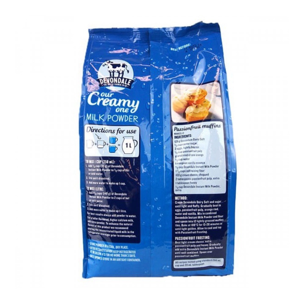 Sữa Bột Nguyên Kem DEVONDALE 1kg - nhập vào Úc