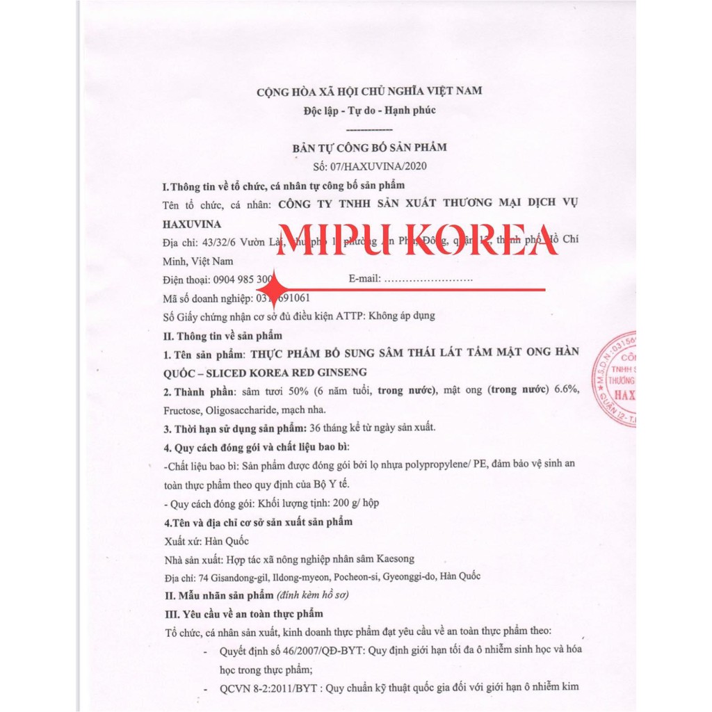 Hồng Sâm Thái Lát Tẩm Mật Ong 200g Nonghyup Hàn Quốc Cao Cấp | BigBuy360 - bigbuy360.vn