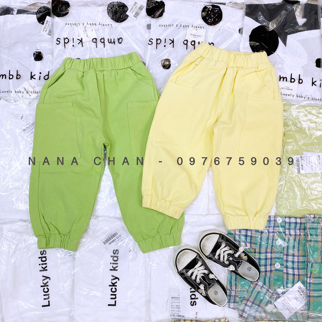 [Q027] Quần kaki bo gấu neon sz 80-130