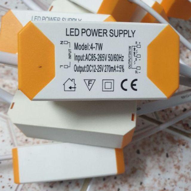 Nguồn đèn LED âm trần 7w 3 chế độ màu, chân cắm 3 pin