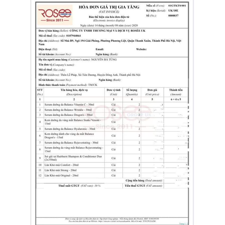 Serum Vitamin C Balance Active Formula Giúp Trắng Da Mờ Thâm