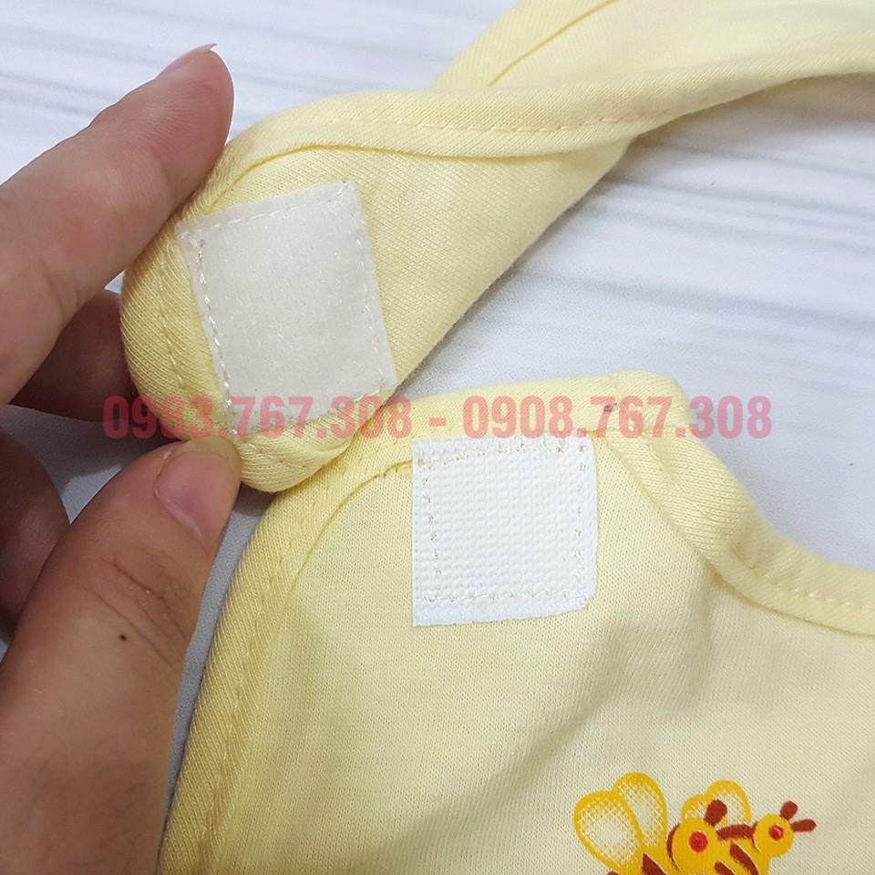 Yếm Dán Tập Ăn, Giữ Ấm Cho Bé Chất Cotton - Hàng Việt Nam, Đủ Màu Cho Bé Trai, Bé Gái