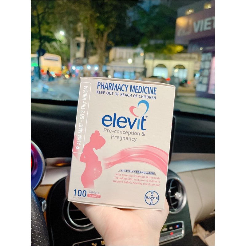 Vitamin tổng hợp Elevit cho mẹ bầu mẫu mới - ALISA