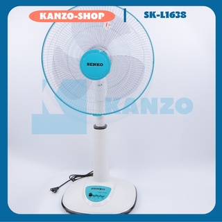 Quạt bàn senko l1638 thân thay đổi được chiều cao, động cơ 100% đồng , cánh 400mm