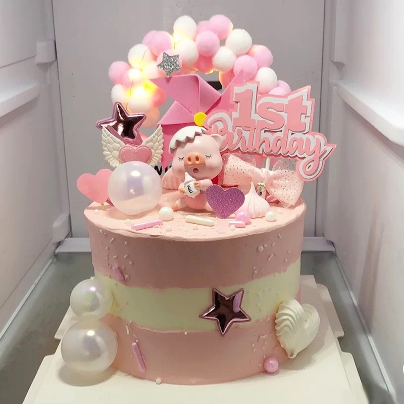 Phụ Kiện Trang Trí Bánh Sinh Nhật Dễ Thương Cho Bé