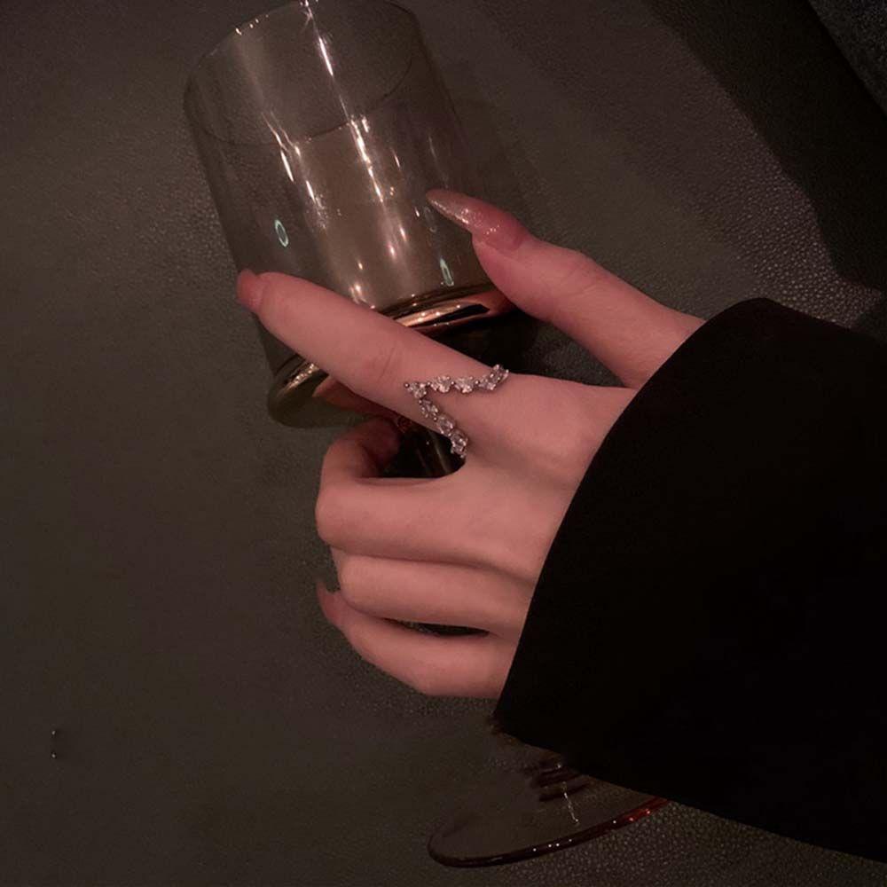 Nhẫn Cổ Điển Hình Chữ V Thời Trang|Nhẫn Đeo Tay Kiểu Hàn Quốc Thiết Kế Xinh Xắn Cho Nữ