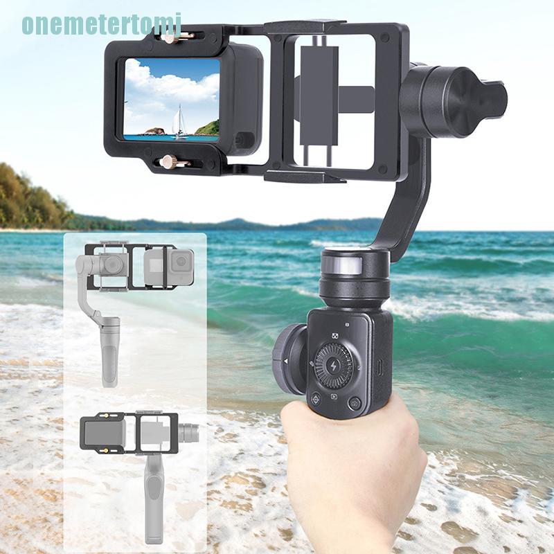 【ter】Action Camera Switch Adapter Handheld Gimbal Mount for Gopro Hero 9 8 Osmo 4 OM4