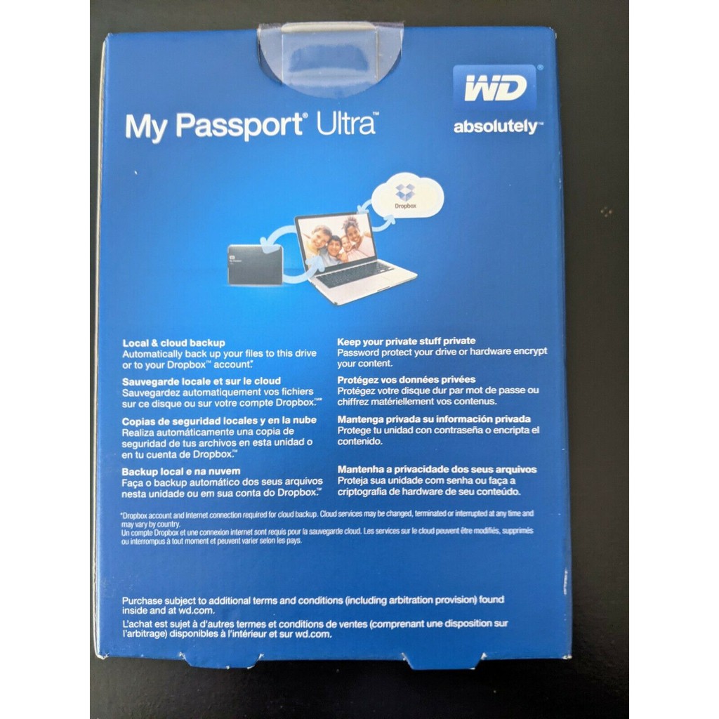 HDD Box WD MY PASSPORT ULTRA  500GB / 1TB 2.5” USB 3.0"