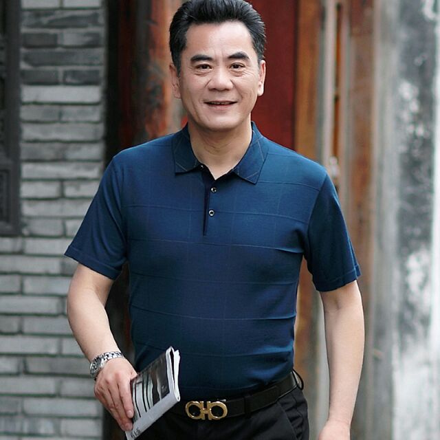 Áo phông polo trung niên hàng Quảng Châu